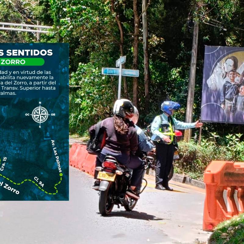La movilidad en este sector quedó restringida debido al enorme derrumbe ocurrido en la Loma de los Balsos el pasado 6 de mayo. FOTO: CORTESÍA
