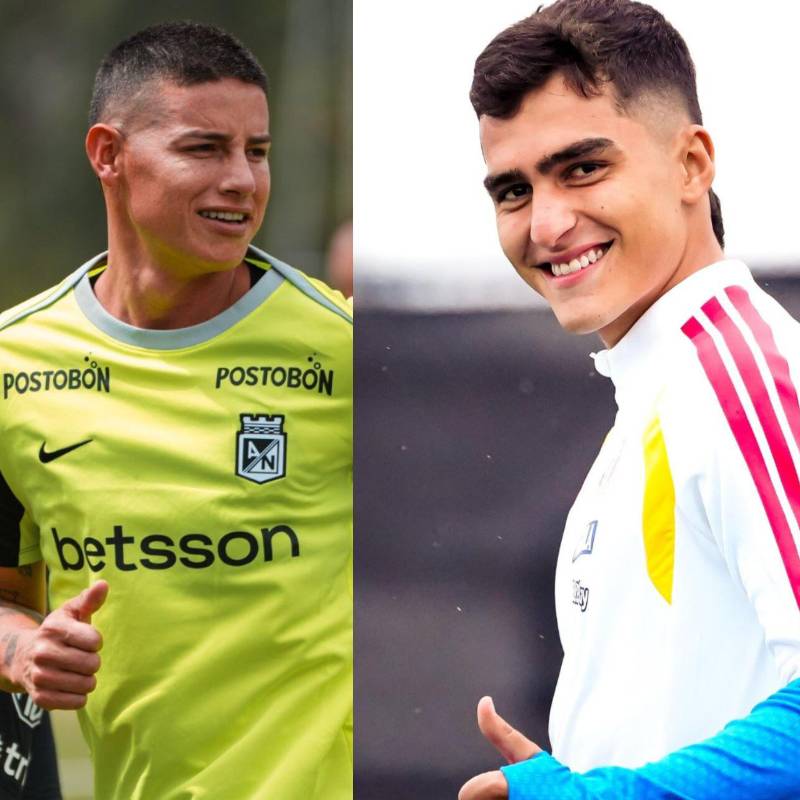 Juan Manuel Rengifo llega a la Selección Colombia en un momento donde ya se confirmó las salidas de referentes como James Rodríguez. Fotos: Atlético Nacional y FCF