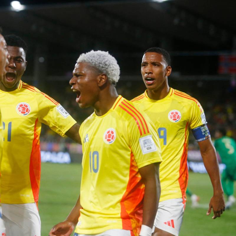Óscar Perea (10) ya suma 6 goles en su historial con la Selección Colombia sub-20. FOTO: Getty