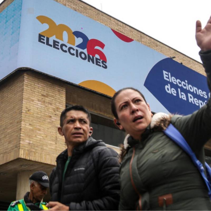 Corferias es uno de los recintos con mayor afluencia de votación en Bogotá. FOTO: Colprensa