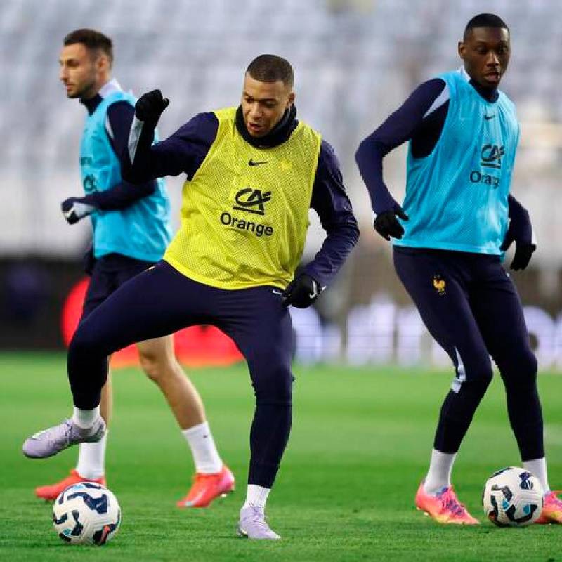 Kylian Mbappé, gran referente de la selección francesa de fútbol. FOTO AFP 