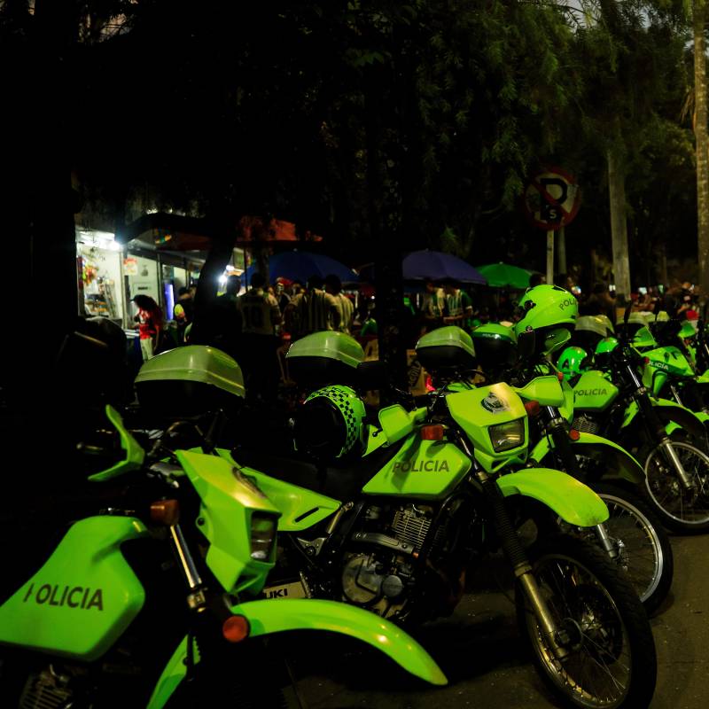 La Policía extremará la seguridad para el clásico entre DIM y Nacional este sábado. FOTO CAMILO SUÁREZ