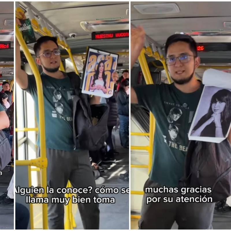 Una reciente prueba en el transporte masivo de Bogotá demostró que la memoria colectiva nacional reconoce sin dudar el espectáculo digital, pero tropieza ante sus propios clásicos. FOTO: Captura de video de redes sociales de @elmandeloslibros