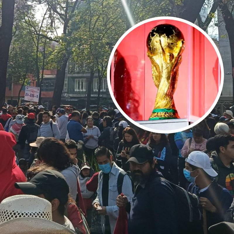 Mientras el gobierno de México pule los detalles para la gran fiesta del fútbol, los maestros de la CNTE preparan su propia alineación en las calles. FOTO: Coordinadora Nacional de Trabajadores de la Educación (CNTE) y Colprensa