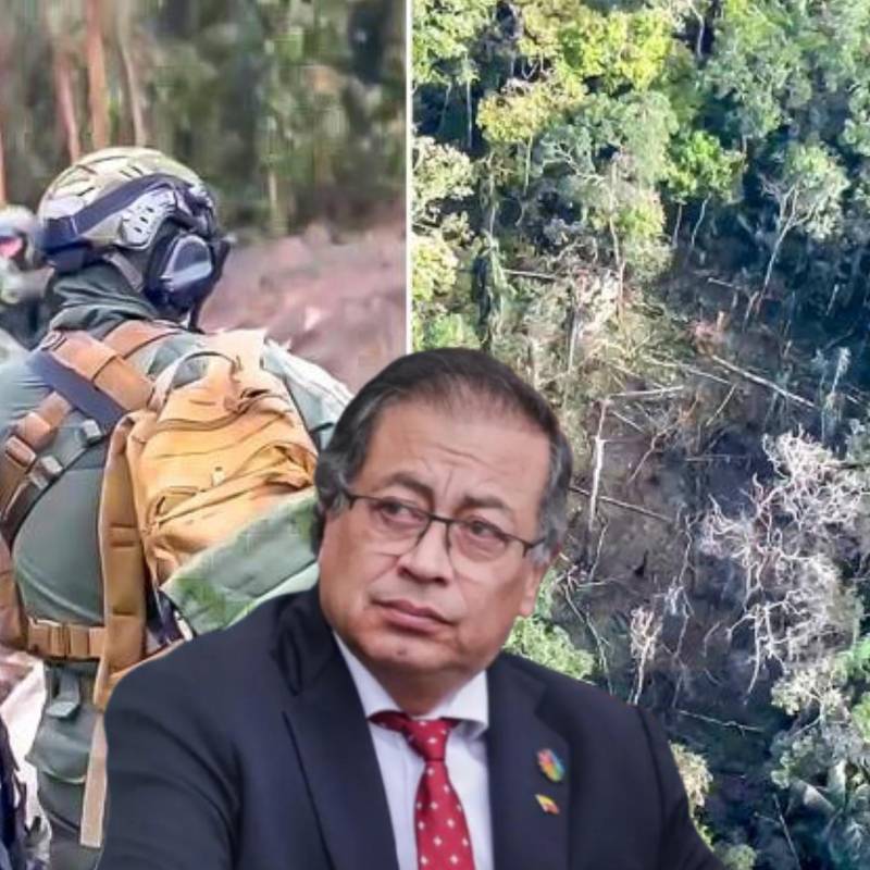 Desde el Ministerio de Defensa insistieron en que los 20 militares que realizaron la operación estaban en desventaja táctica y por eso se ordenó el bombardeo donde murieron los 7 menores. FOTO cortesía minDefensa y colprensa