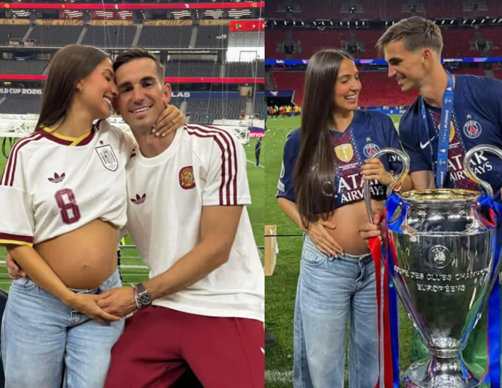 Fabián Ruiz dedicó su primer gol en el Mundial 2026 a Rosa Pereira, su pareja, quien espera el primer hijo de ambos. FOTO: Rosa Pereira vía Instagram.