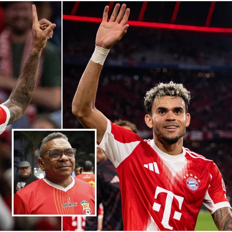 Luis Díaz fue una de las figuras del Bayern Múnich en la goleada 6-0 ante RB Leipzig por la primera fecha de la Bundesliga. Mientras que su papá fue protagonista en redes. FOTO: Redes sociales y @FCBayernES 