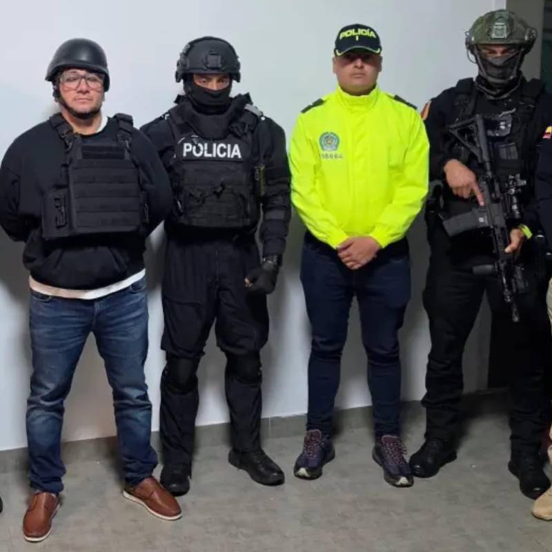 Alias Javi, capo ecuatoriano capturado en Bogotá en julio de 2026. Foto: Cortesía. 
