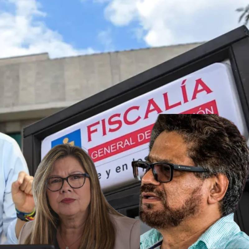 Miguel Uribe asesinado en junio de 2025. La fiscal Luz Adriana Camargo e Iván Marquez, autor intelectual del crimen. FOTOS: Colprensa y EL COLOMBIANO