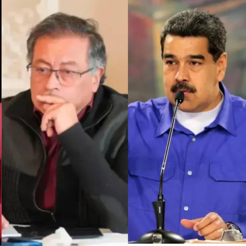 Petro ha culpado a las sanciones de Estados Unidos del fraude electoral en Venezuela. Foto: AFP/Presidencia.