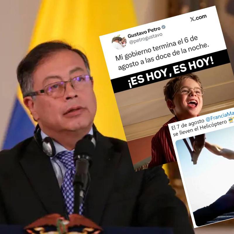 Fin del gobierno de Gustavo Petro, estas son las reacciones y memes que son tendencia en Colombia. Foto: redes sociales / colprensa