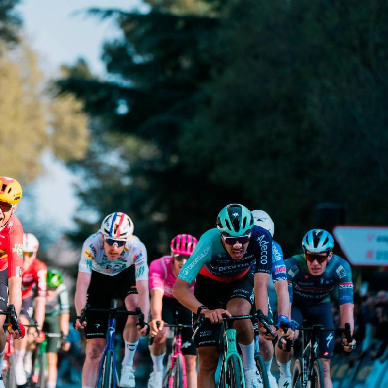 El ciclista danés Magnus Cort celebró el triunfo de la segunda etapa de la Vuelta a Cataluña 2025. Foto: tomada del x de @VoltaCatalunya