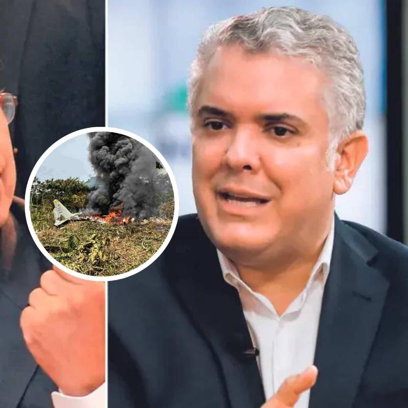 El presidente Gustavo Petro arremetió contra Iván Duque por el avión accidentado. Foto: El Colombiano/Colprensa/AFP