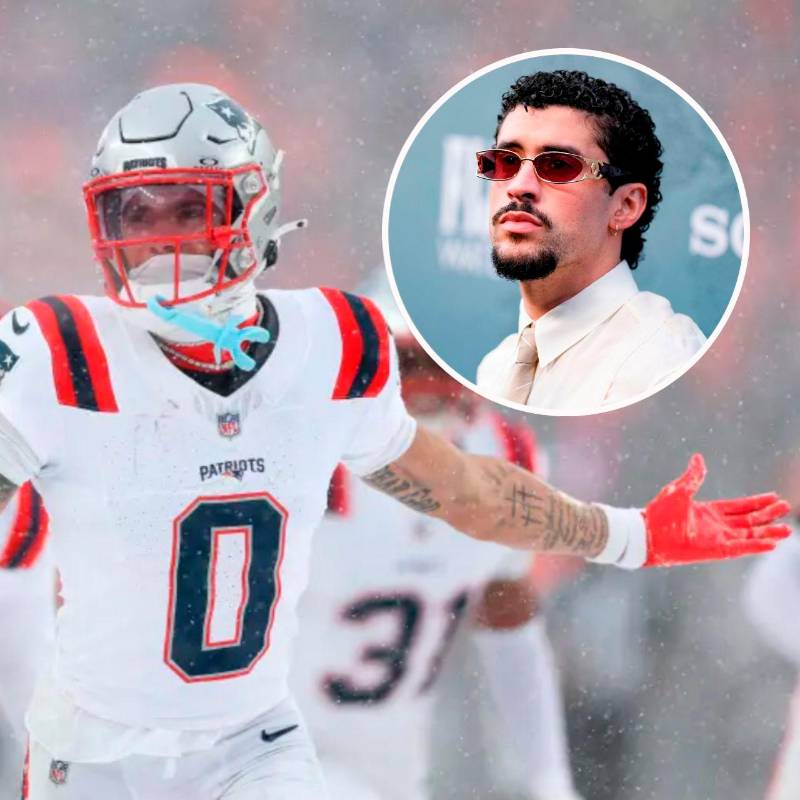 El jugador de origen colombiano Christian González jugará este domingo en el Super Bowl en el que Bad Bunny se presentará en el show de medio tiempo. FOTOS: Getty