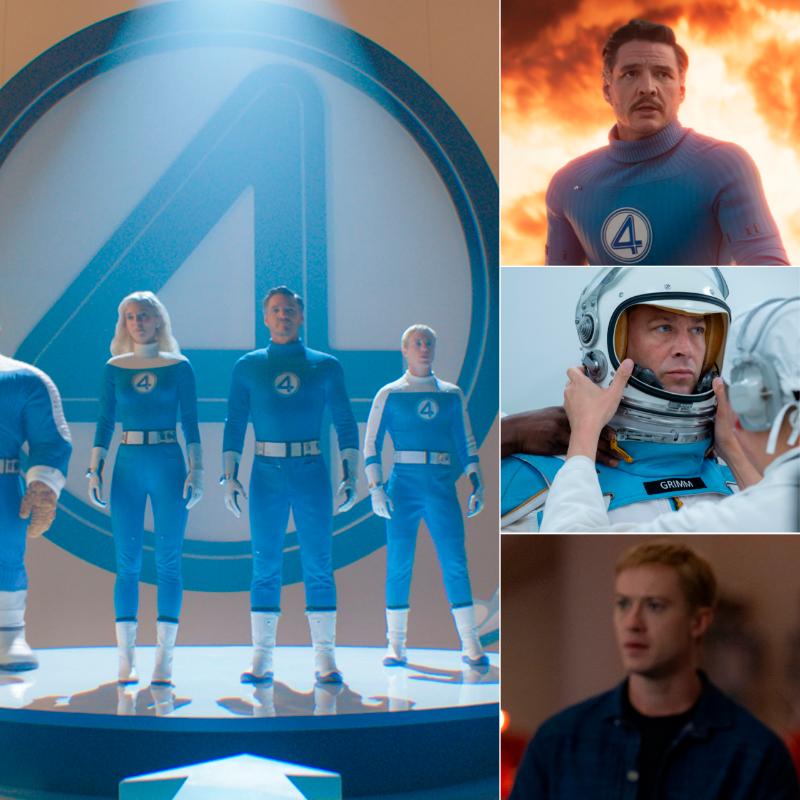 Vanessa Kirby, Pedro Pascal, Joseph Quinn y Ebon Moss-Bachrach son los protagonistas de Los 4 Fantásticos que se estrena en las salas de cine en Colombia este 24 de julio. FOTOS Cortesía Marvel Studios