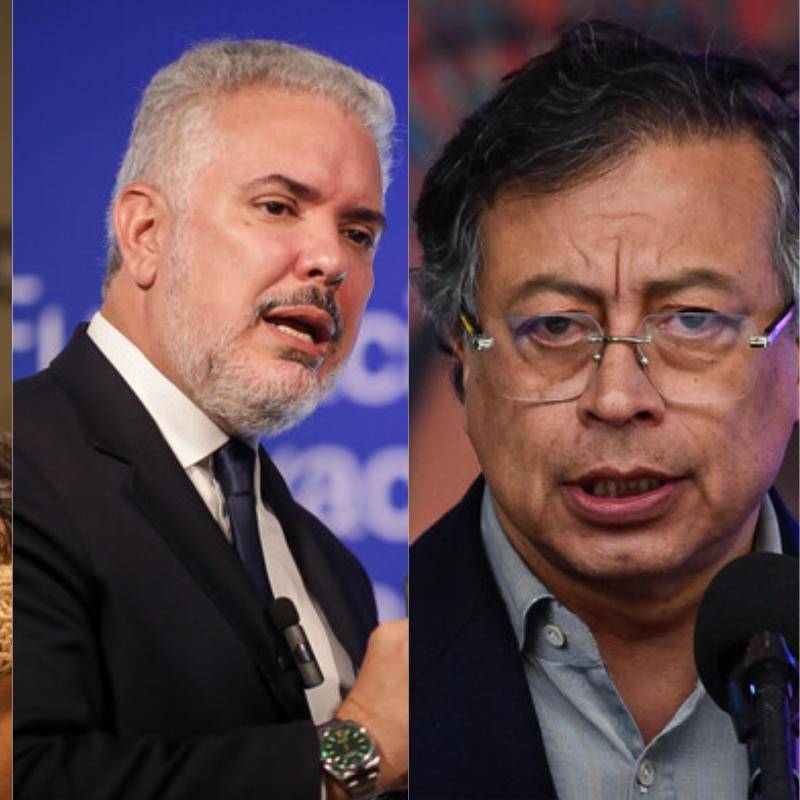 Figuras políticas como María Fernanda Cabal, Iván Duque y el presidente, Gustavo Petro se manifestaron ante el triunfo de José Kast como nuevo presidente de Chile. FOTO: Colprensa.