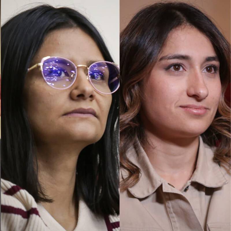 De izquierda a derecha: Carlos Ramón González, prófugo en Nicaragua, Angie Rodríguez, directora del Fondo de Adaptación, y Laura Sarabia, embajadora en Reino Unido. Todos exdirectores del Dapre. Foto: Colprensa.