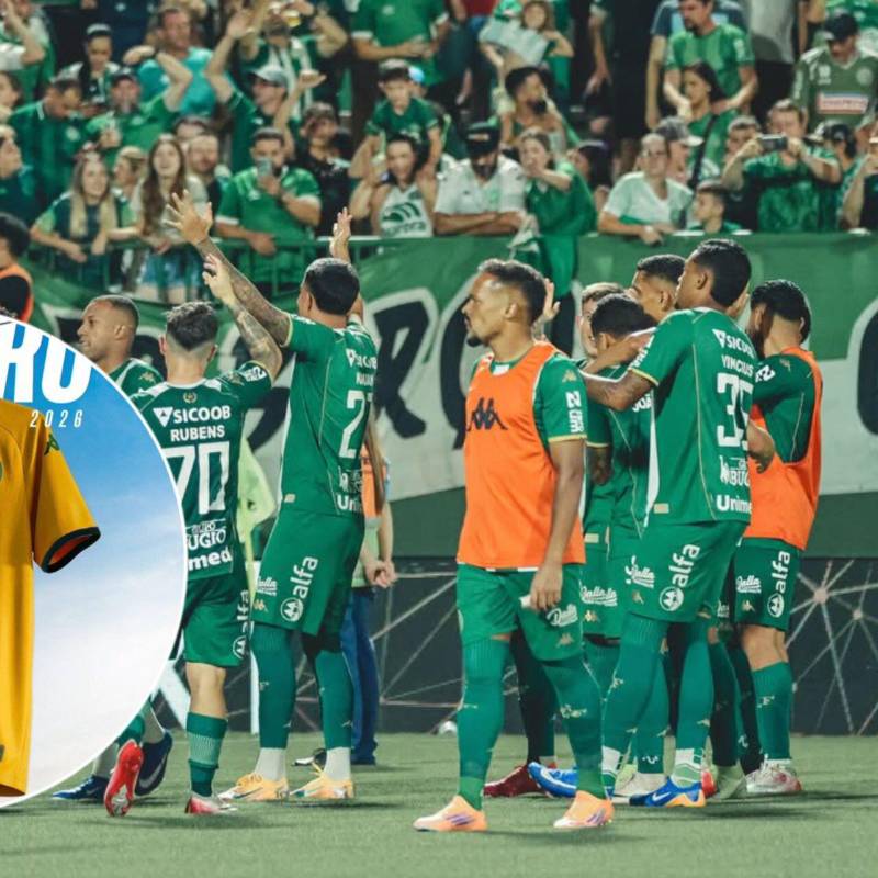 Chapecoense dio a conocer una nueva indumentaria en homenaje a Colombia. Fotos: @chapecoensereal
