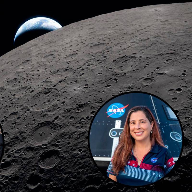 Los astronautas regresarán a la Tierra este viernes a las 7:00 de la noche, aproximadamente. La colombiana Liliana Villareal, a la derecha, es la respoonsable del aterrizaje y la recuperación de Artemis 2. FOTOS Cortesía Nasa