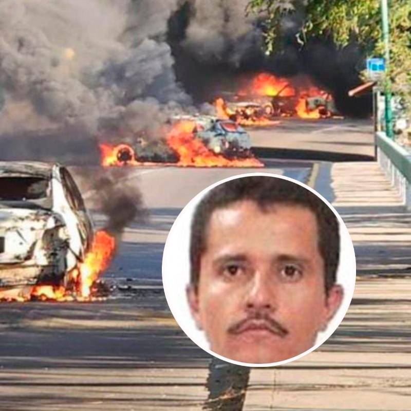 La muerte de ‘El Mencho’ desató una ola de violencia en el estado de Jalisco. FOTO: Tomada de X @RicardSalinasP