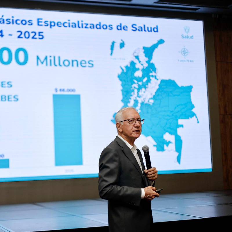 El ministro de Salud habló sobre “1508” municipios, cuando en el país hay 1.103. FOTO: MINSALUD