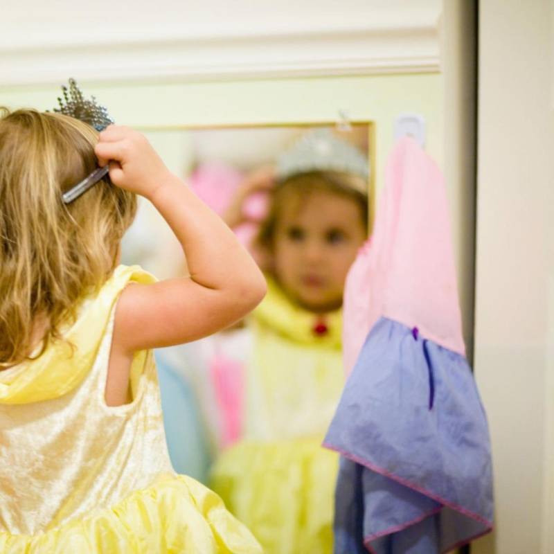 Adelante, los usos del escudo institucional de la Gobernación en la publicidad de la entidad privada. Atrás, imagen de referencia da un “reinado” infantil. FOTO: Getty e imagen tomada de redes.