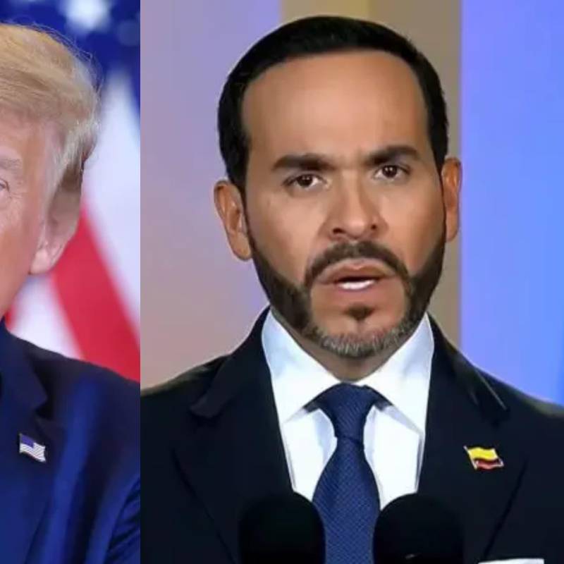 El presidente de Estados Unidos, Donald Trump, apoyó al hoy mandatario colombiano Abelardo de la Espriella en la segunda vuelta de las elecciones presidenciales. Foto: AFP/Captura de video.