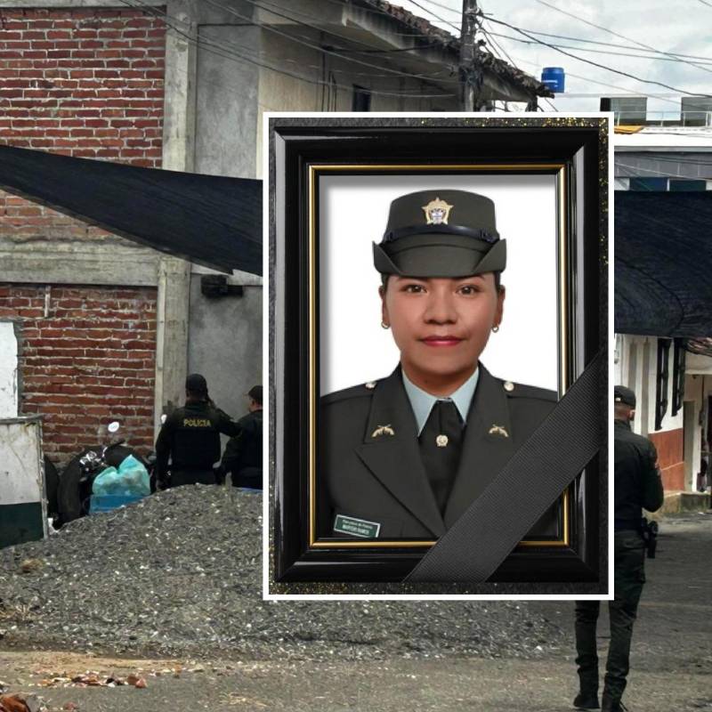 El estruendo de la explosión, que ocasionó la muerte de una joven patrullera de 22 años, también generó pánico en todos los habitantes de la zona. FOTO: Redes sociales @PoliciaColombia