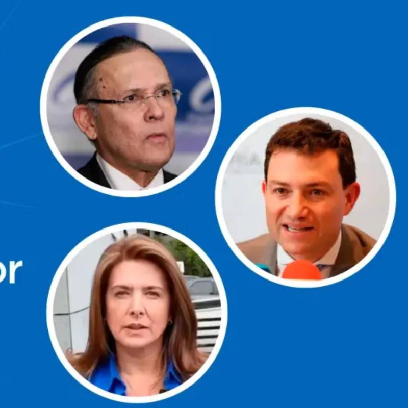 Efraín Cepeda, Carlos Felipe Córdoba y Juana Carolina Londoño buscaron, en su momento, el aval que irá a un externo. Foto: Archivo.