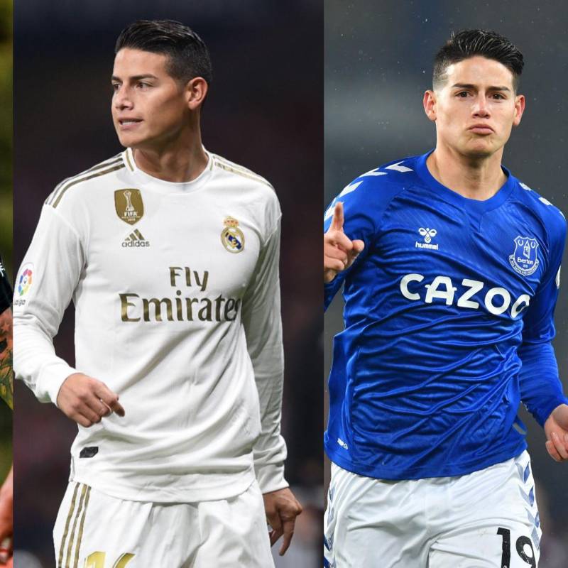 13 clubes y 25 títulos entre los que destacan 2 Champions League son el palmarés de James Rodríguez antes de vestirse de verde. Fotos: Atlético Nacional y Getty Images
