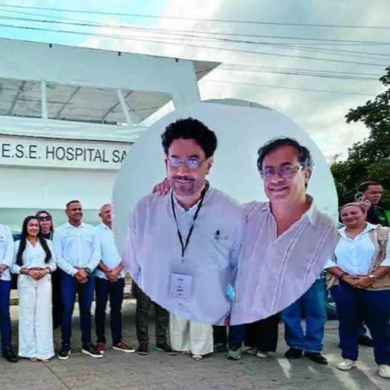 Desde hace tres años se conoce a Laza como el “zar de la contratación directa”. Es el segundo de izquierda a derecha. Fotos: Cortesía y MinSalud.