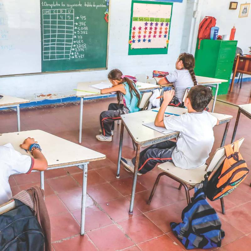 El acceso a la educación no es igual para todos. Mientras en las ciudades la cobertura supera el 80 %, en el campo apenas pasa del 50 %. FOTO Juan Antonio Sánchez