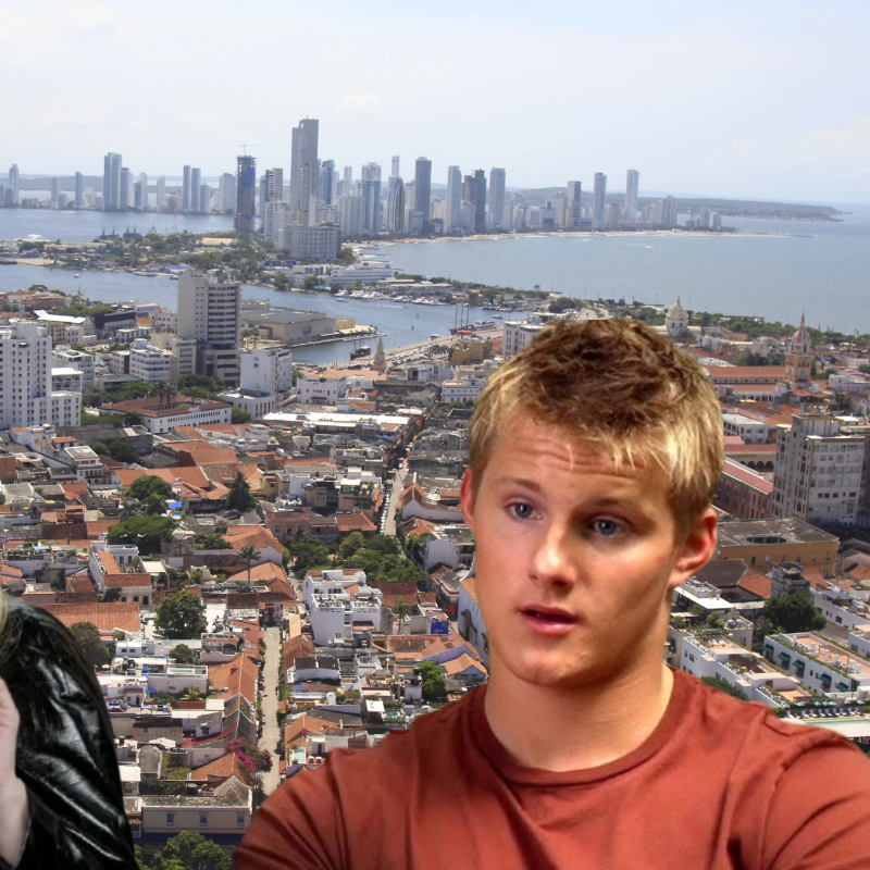 Emma Roberts y Alexander Ludwig graban película en Cartagena. Fotos: AFP, Getty y panorámica de Cartagena de Colprensa