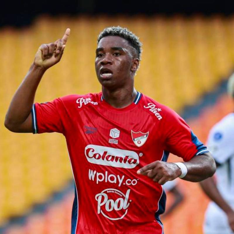 El jugador Jhon Montaño fue uno de los que anotó gol con el DIM en la victoria ante Tolima en Ibagué, los otros dos tantos fueron de Daniel Cataño y Juan José Córdoba. FOTO MANUEL SALDARRIAGA 