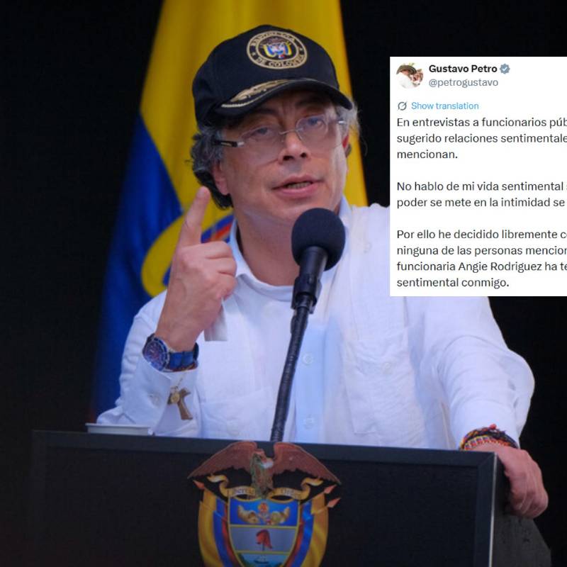 El presidente Gustavo Petro se pronunció sobre la polémica desatada tras una entrevista en la que Angie Rodríguez, actual cabeza del Fondo de Adaptación, presentó fuertes denuncias contra funcionarios de su Gobierno. Foto: Colprensa / redes sociales.