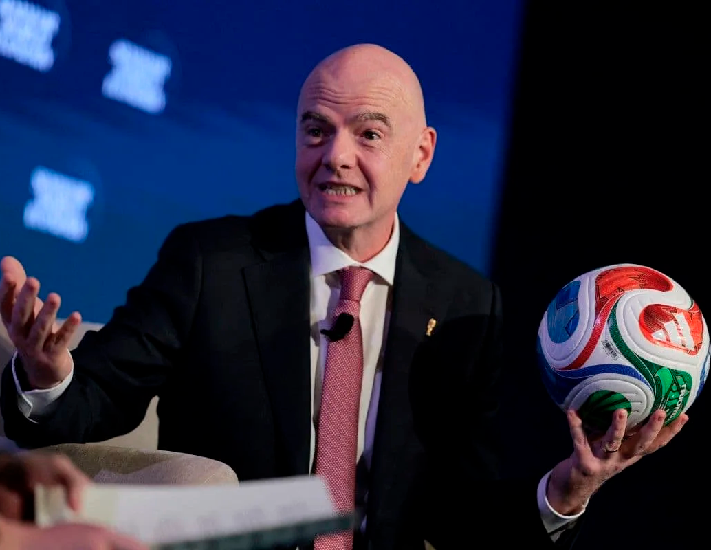 Gianni Infantino, presidente de la FIFA, defendió la organización del Mundial a los países sedes. FOTO GETTY