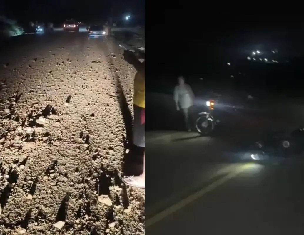 La explosión se registró en el Anillo Vial Occidental de Cúcuta, al paso de varios vehículos militares que se movilizaban por la zona. FOTO: Tomada de redes sociales