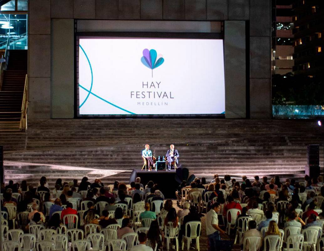 Más de 12 charlas se realizarán en el marco del Hay Festival Forum Medellín 2026. FOTO: Hay Festival