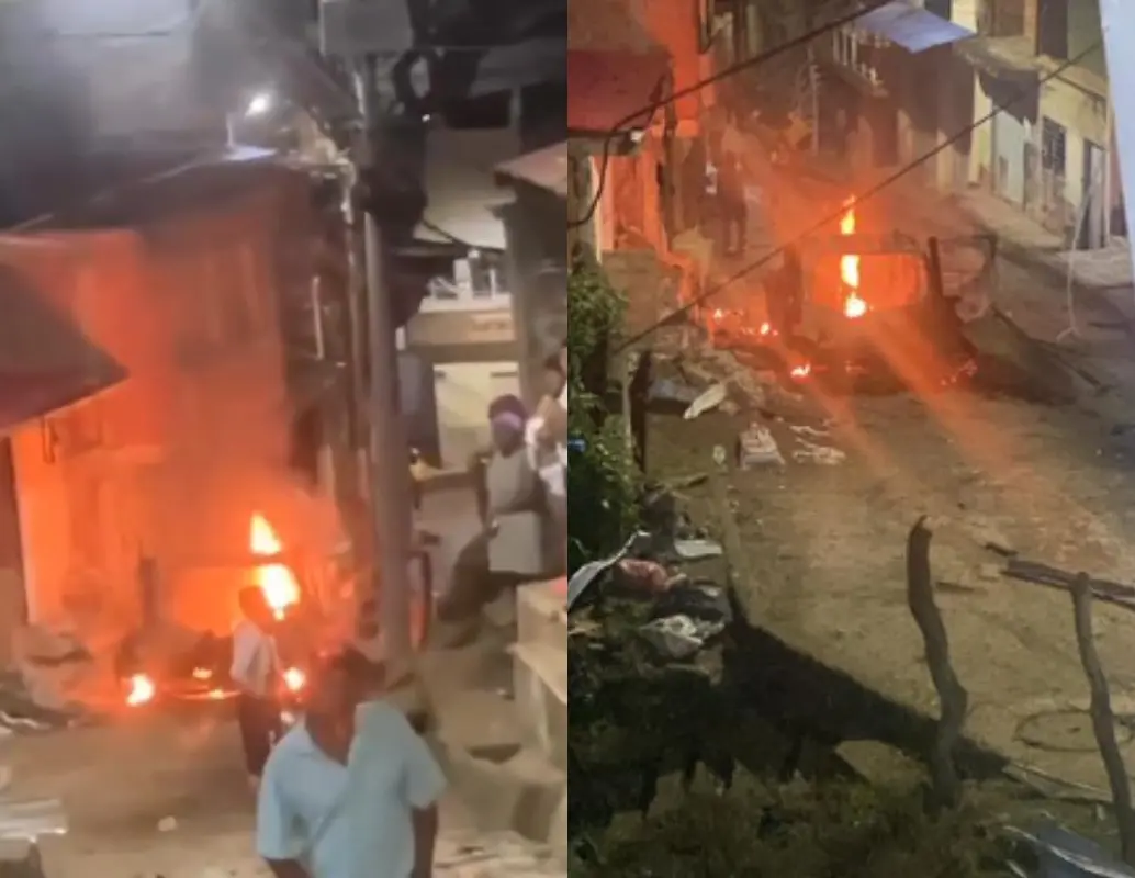 La detonación de un carro bomba cerca de la estación de Policía de Suárez, Cauca, destruyó varias viviendas y locales en la madrugada del lunes. Las autoridades investigan el hecho y evalúan posibles heridos. FOTO: captura de video, X. 