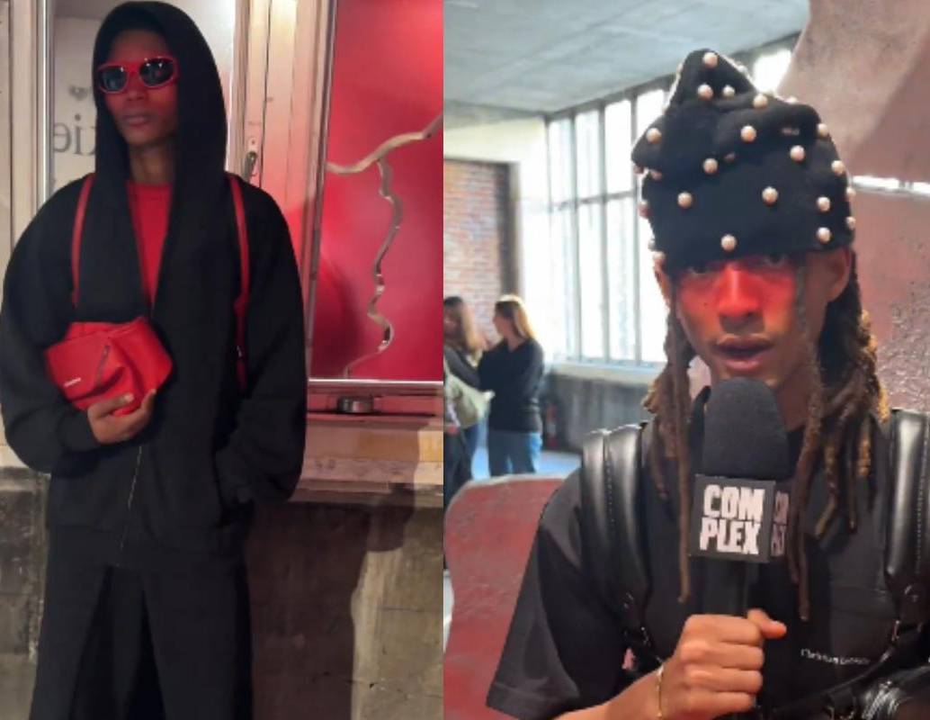 Jaden Smith presentó su primera colección masculina para Christian Louboutin durante la Semana de la Moda de París. FOTO: captura de pantalla. 