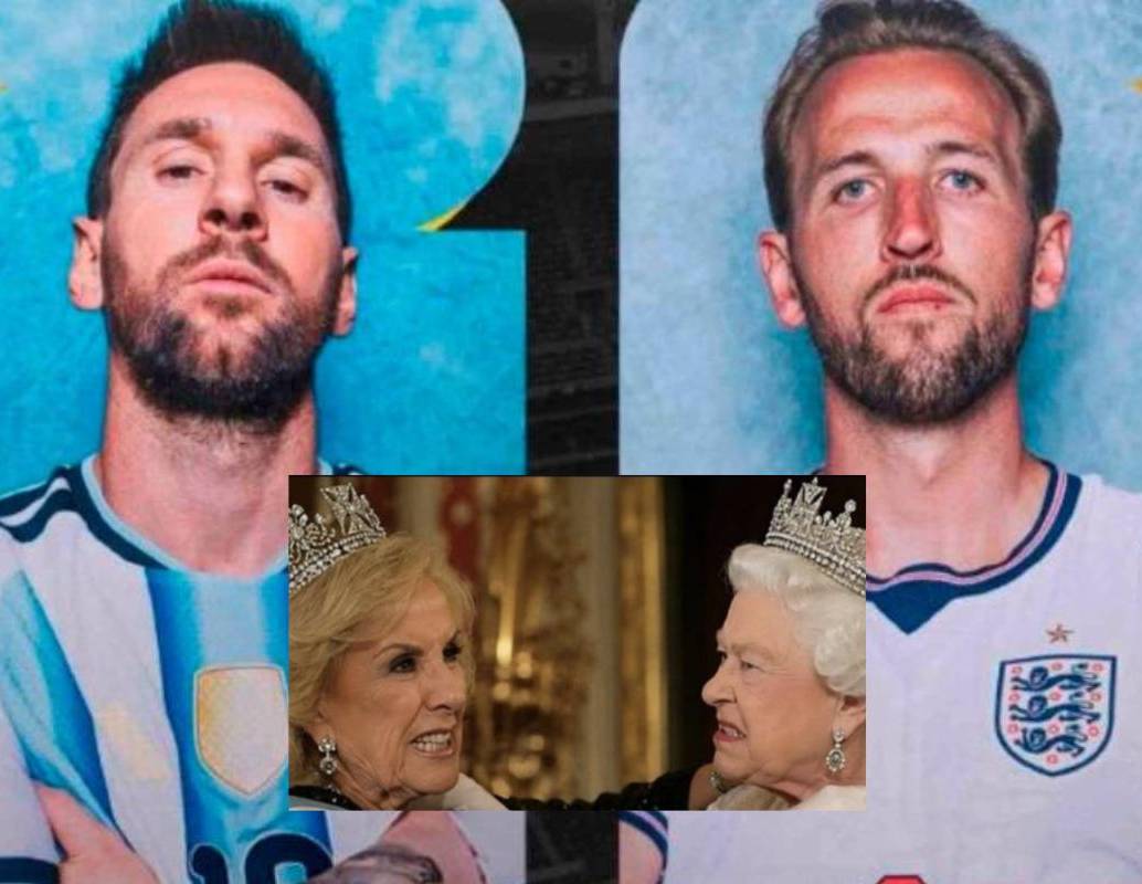 Los memes sobre las Malvinas, Diego Maradona y un supuesto favoritismo arbitral se tomaron las redes sociales en la antesala de la semifinal entre Argentina e Inglaterra. FOTO: Captura de pantalla, redes sociales. 