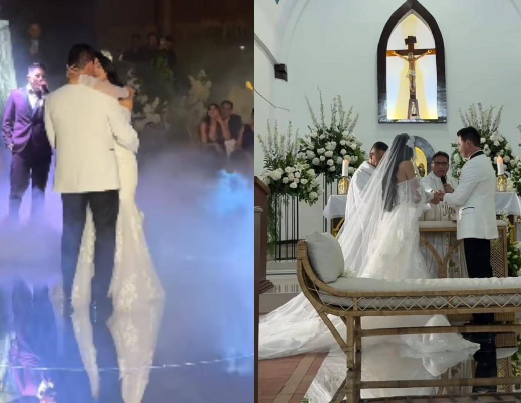 Jhonny Rivera y Jenny López se dieron el “sí” en Arabia, Pereira. FOTO: Jhonny Rivera vía Instagram. 