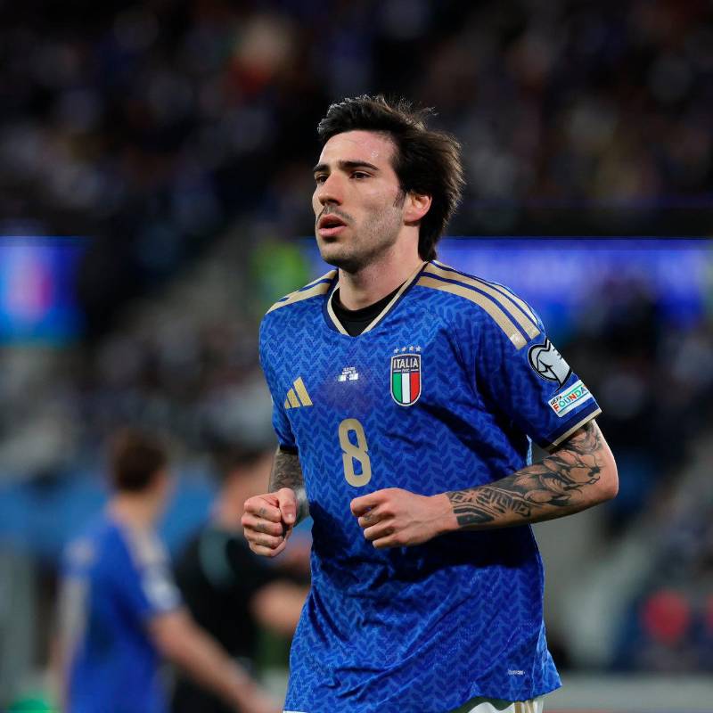 Sandro Tonali anotó el primer gol para la “Azzurri” al minuto 56. FOTO: X AZZURRI