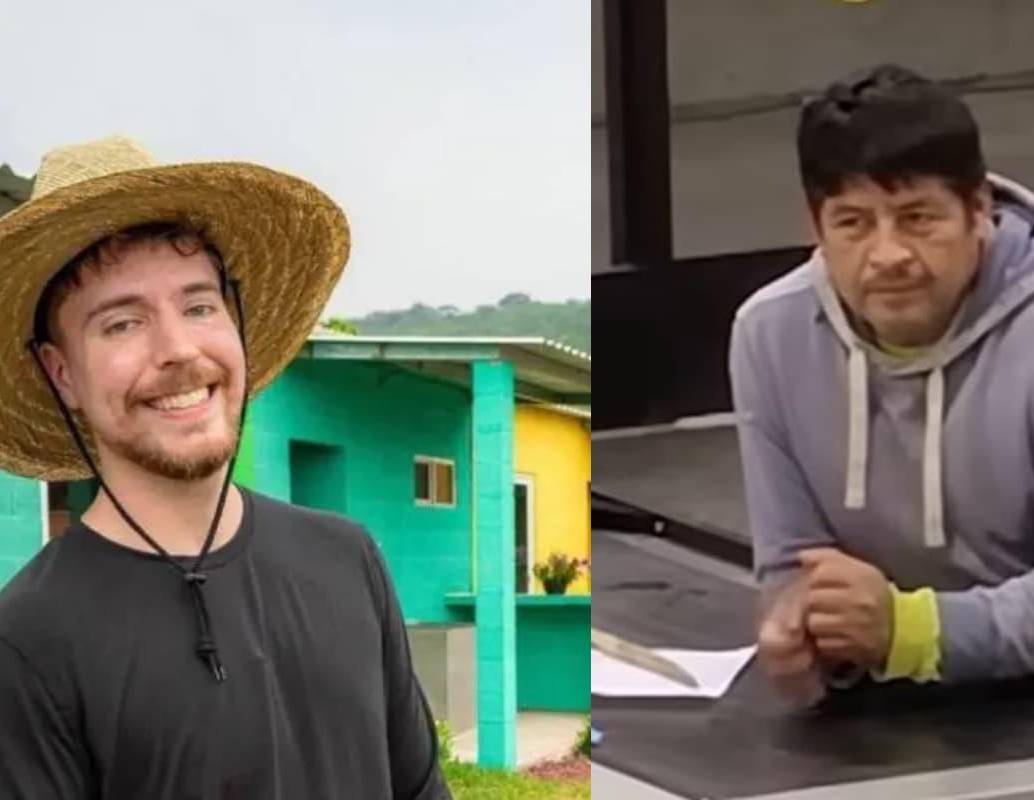 Juan García, participante mexicano del reto extremo de MrBeast, se ha convertido en uno de los favoritos del público dentro del experimento grabado en un supermercado en Carolina del Norte. FOTO: Redes sociales.