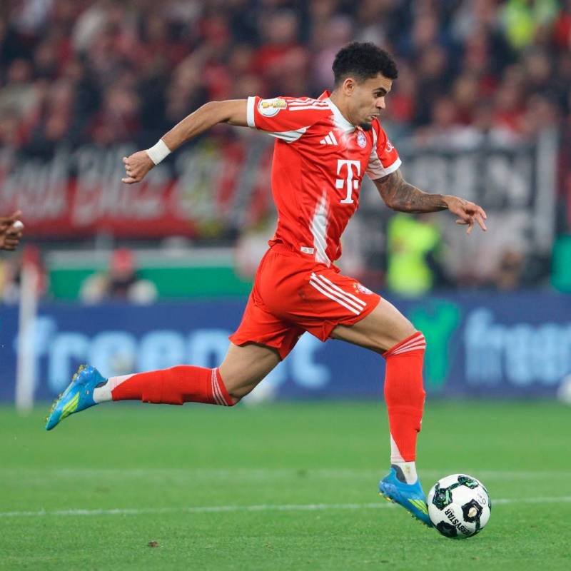 El colombiano Luis Díaz será uno de los titulares de Bayern Múnich en el duelo ante el PSG en la tarde de este martes, por la semifinal de la Champions League. FOTO GETTY 