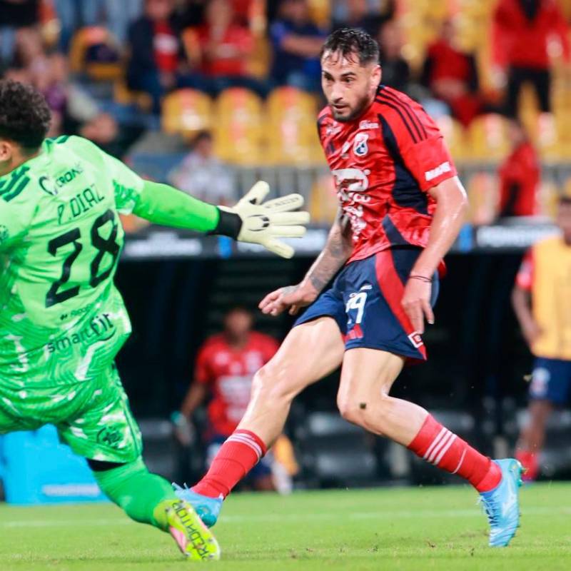 El delantero argentino Francisco Fydriszewski suma tres goles en la Copa Libertadores. Es el goleador del club en el torneo. Foto: Manuel Saldarriaga