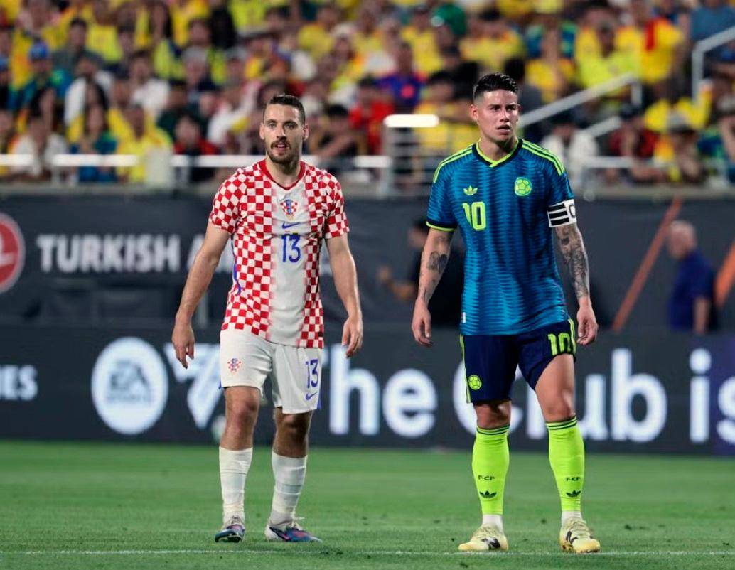 James Rodríguez durante el compromiso frente a Croacia. FOTO GETTY