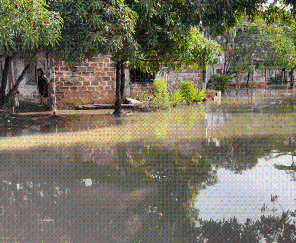 En Turbo temen que con otro aguacero como el de esta semana ocurran tragedias en los barrios más pobres y se pierdan grandes producciones de banano y plátano. FOTO: CORTESÍA TURBO TV