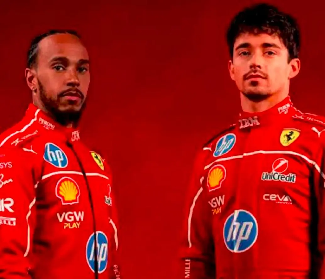 Lewis Hamilton y Charles Leclerc, compañeros de equipo, tuvieron un altercado en el GP de Miami. FOTO Scuderia Ferrari
