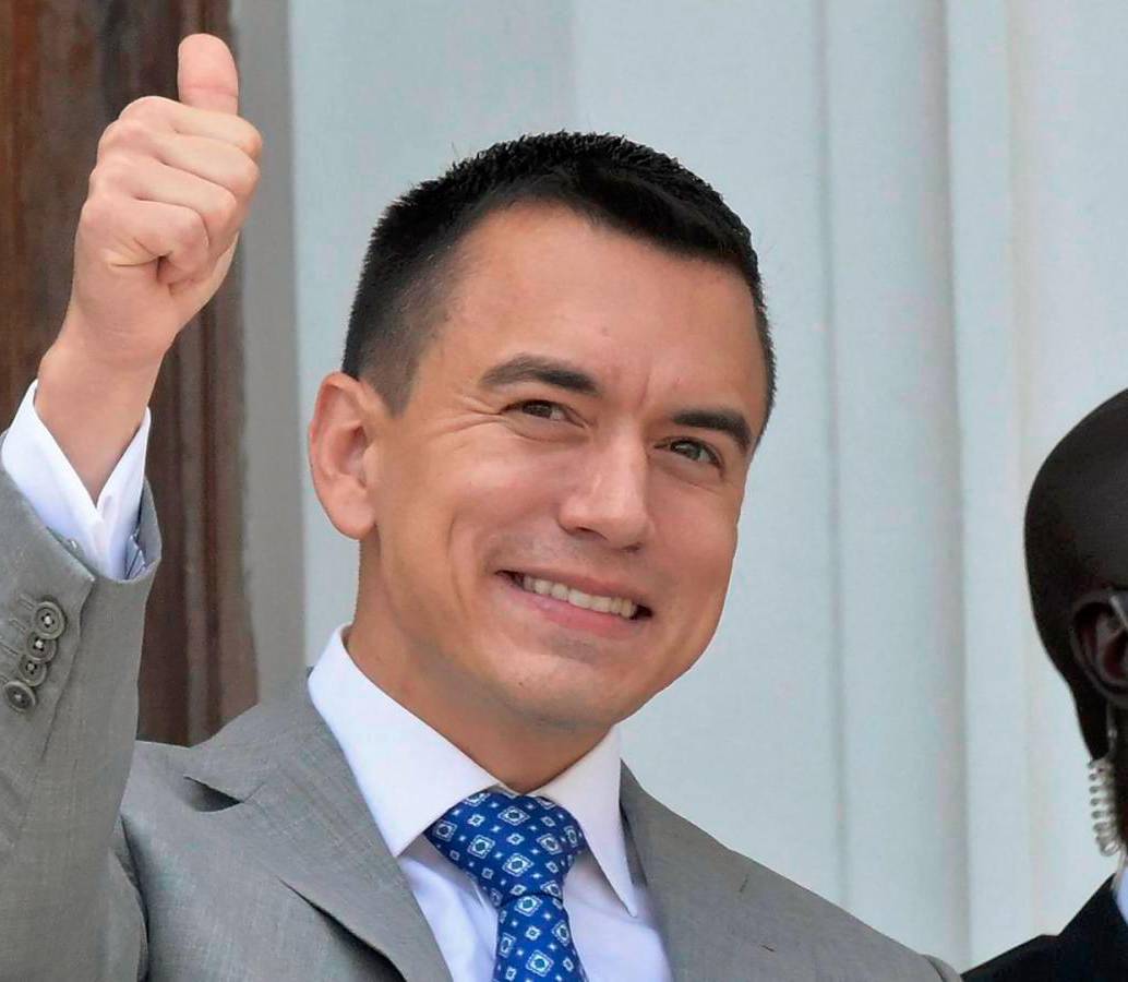 Daniel Noboa gobernará por 18 meses y terminará el mandato de Guillermo Lasso. Foto: AFP. 